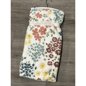 Baby Thro Zuri Floral Printed Loft Fleece Baby Decorative Blanket Multicolor New